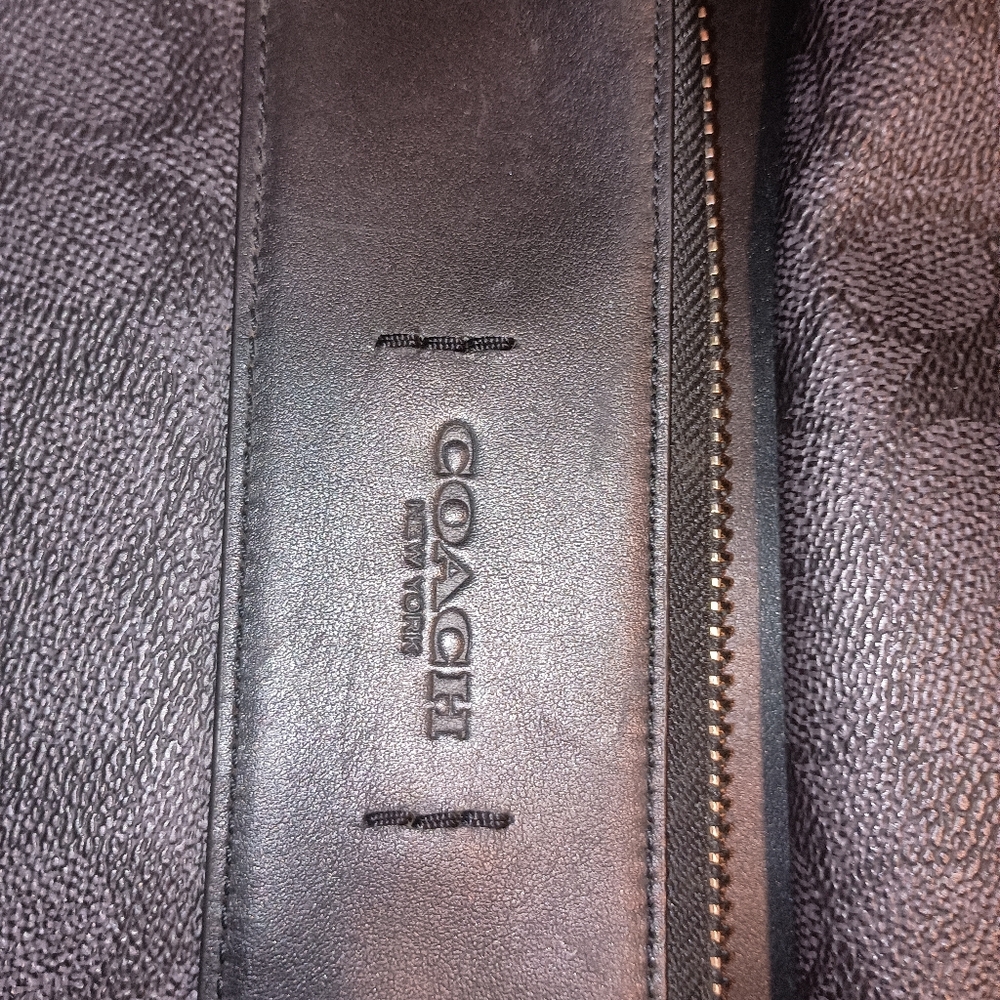Coach Brown Leather Men's Bag - Picture 15 of 16